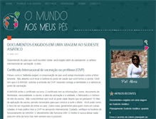 Tablet Screenshot of omundoaosmeuspes.com.br